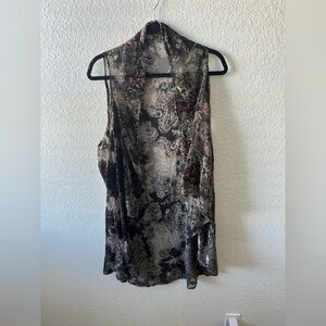 Floral Sheer Women's Poncho
